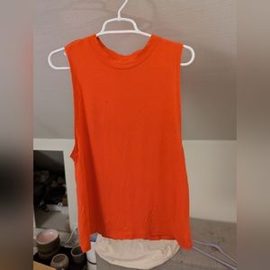 Lululemon all yours tank, size 2, brick